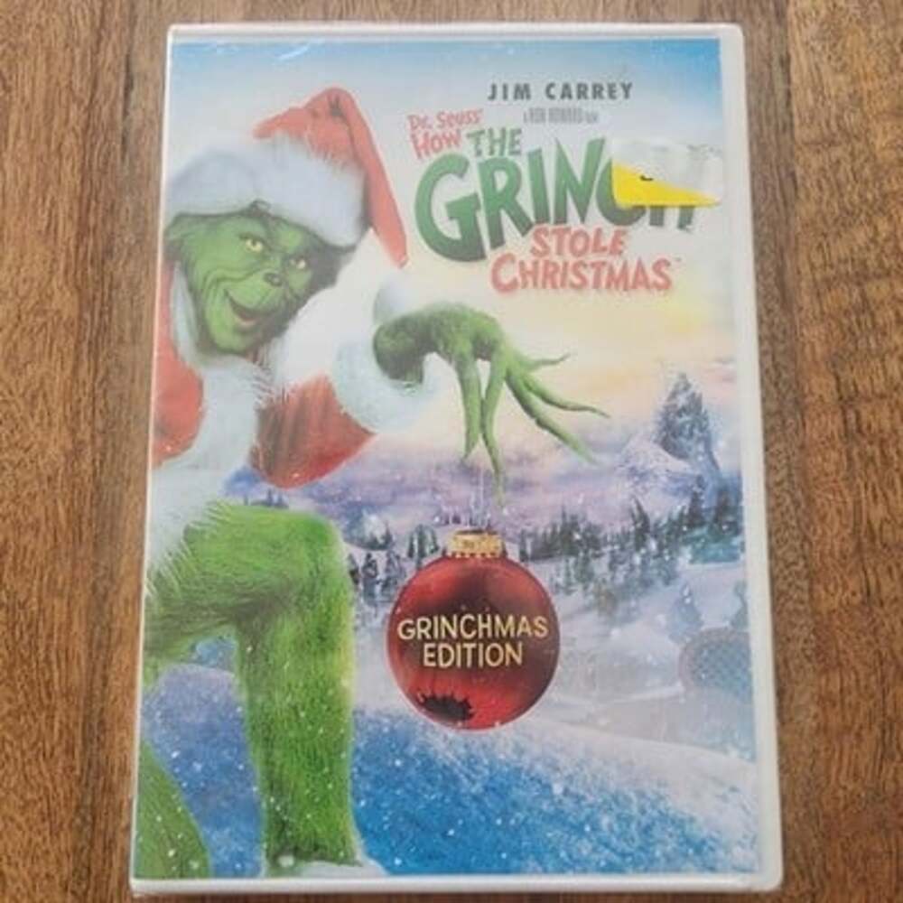 How The Grinch Stole Christmas Grinchmas Edition DVD Jim Carrey Holiday New